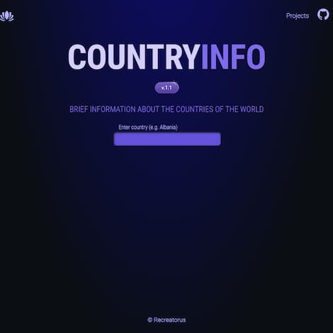 CountryInfo